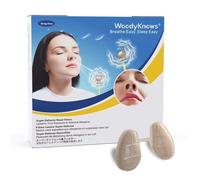 Filtres nasaux WoodyKnows Super-Defense, aide aux allergies saisonnières et à la pollution industrielle, protection dans les transports publics et pour le toilettage (Narine Ronde, L, 6Pack)