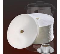 Filtres Papier Ronds 245 mm - Boîte de 1000 - Bartscher - Blanc - Pour Percolateur à Café 90 tasses