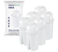 Filtres pour carafe filtrante - OEM - AQUAFLOOW CLASS 6 - Élimine le chlore - Empêche le tartre - Mixte