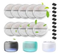Filtres pour Fontaine à Chat, 10 Filtres et 10 éponges de Rechange, Compatible avec 2,5L Fontaine à Eau pour Chat, pour Fontaine d'eau pour Animaux de 84 FL oz