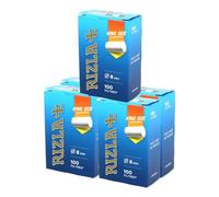 Filtres Regular King Size, Acétate, 8mm, Bleu, Lot de 5 Boîtes de 100 Filtres, Format Classique pour Cigarettes Roulées