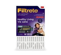 Filtrete 16x25x5 (4.31 Actual Depth) MPR 1550 Pleated AC Furnace Air Filter, Healthy Living Allergen Reduction, 1-Pack