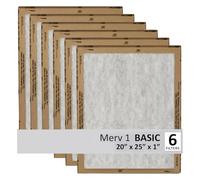 Filtrete 3M MERV 5 Lot de 6 filtres à air de rechange pour four CVC 50 x 62,7 x 2,2 cm