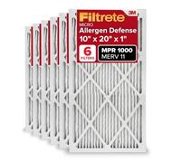 Filtrete AD07-6PK-1E MPR 1000 AC Filtre à air pour Four Micro Allergène Defense, 10 x 20 x 1, 10x20x1