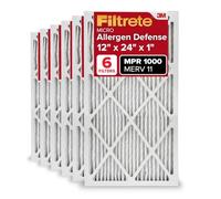 Filtrete AD20-6pk-1e filtre à air, 12 in. X 24 in. X 1 en., Blanc