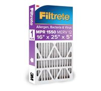Filtrete Healthy Living Ultra Deep allergènes filtre plissé, MPR 1550, 50,8 cm X 50,8 cm X 10,2 cm (4-3/20,3 cm de profondeur), 4-pack, NDP01-5IN-2