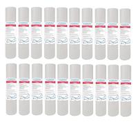 Filtri Acqua Italia Lot de 20 cartouches de filtre à eau en polypropylène 10 pouces Micron 1 pour osmose inverse purificateur d'eau