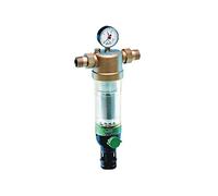 FILTRO CON LAVADO A CONTRACORRIENTE DOUBLE SPIN Y VASO TRANSPARENTE - 1 1/4" - TMAX 40ºC - PE 16 BAR - MALLA 200 MICRAS - F76S-11/4AD