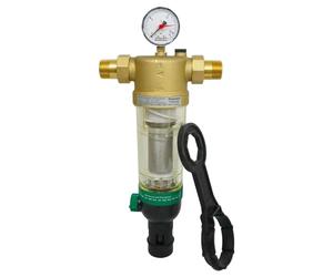 FILTRO CON LAVADO A CONTRACORRIENTE DOUBLE SPIN Y VASO TRANSPARENTE - 1" - TMAX 40ºC - PE 16 BAR - MALLA 100 MICRAS - F76S-1AA