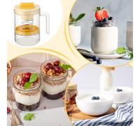 Filtro de Yogur - Separador de Giratorio con Asa | Fabricante de Queso Natural para Cocina Comidas Saludables Ensaladas Bebés Lácteos Cena Familiar