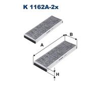FILTRON K 1162A-2x Filtre, air de l'habitacle pour ,AUDI,LAMBORGHINI,VW