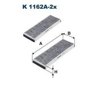 FILTRON K 1162A-2x Filtre d'habitacle à charbon actif pour VW XL1 Coupe