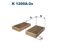 FILTRON K 1200A-2x Filtre, air de l'habitacle pour MERCEDES-BENZ