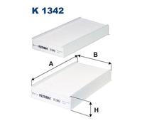 FILTRON K 1342-2x Filtre, air de l'habitacle pour BMW,MINI