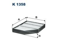 FILTRON K 1358 Filtre, air de l'habitacle pour MERCEDES-BENZ,SISU