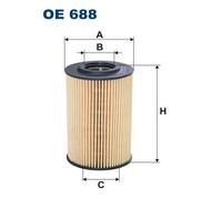 FILTRON OE 688 Filtre à huile pour AUDI,GAZ,MULTICAR,SEAT,SKODA,VW