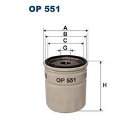FILTRON OP 551 Filtre, ventilation du carter-moteur pour AUSTIN,BEDFORD,FORD,FOR