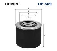 FILTRON OP 569 Filtre à huile pour ALFA ROMEO,AUDI,FIAT,FORD,IVECO,MORRIS,MULTIC