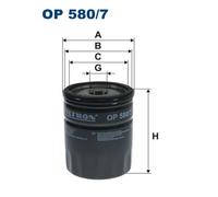 FILTRON OP 580/7 Filtre à huile pour AUSTIN,CATERHAM,FSO,GAZ,LAND ROVER,LDV,LOTU