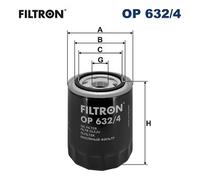 FILTRON OP 632/4 Filtre à huile pour ,HYUNDAI,KIA