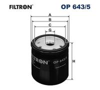 FILTRON OP 643/5 Filtre à huile pour DACIA,INFINITI,MERCEDES-BENZ,NISSAN,RENAULT
