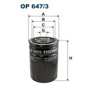 FILTRON OP 647/3 Filtre, système hydraulique de travail pour JOHN DEERE,ZETOR