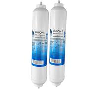 Filtrotech Lot de 2 filtres à eau externes pour réfrigérateur américain Side by Side Samsung et LG Avec raccord intégré