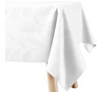 Filumi Nappe Carré 60x60 cm Blanche Rembourrée extérieur intérieur Motif végétal Amalu