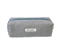 Filvczt Corduroy Pencil Bag, Fashionable Pencil Bag, Large Capacity Pencil Pouch, Corduroy Makeup Pouch Bag, Corduroy Pencil Case, Easy to Use, Portable for Camping and Travel