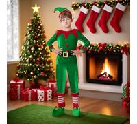 Filvczt Costume de Noël Enfant - Déguisement Petit Renne du Père Noël,Tenue Cosplay Enfant pour Fêtes de et Jeu de Rôle
