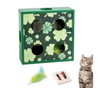 Filvczt Electric Cat Toy, Interactive Cat Toy, Automatic Intelligent Sensing Cat Feather Toy, Battery Powered Toy, Upgrade Kitten Toy, Easy to Use, Portable for Bored Indoor Cats
