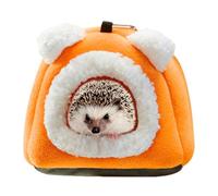 Filvczt Hamster Hideaway Bed, Soft Small Animal Hideaway, Hedgehog House Accessories, Cute Bear Shape Small Animal Hideaway, Soft Warm Hamster Bed, Easy to Use, Portable for Cold Weather