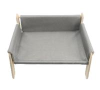 Filvczt Indoor Cat Beds, Natural Wood Cat Beds, Comfortable Dog Beds, Original Cooling Elevated Dog Bed, Portable Standing Pet Bed, Easy to Use, Portable for Small and Big Pets