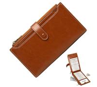 Filvczt PU Leather Wallet, Women Wallet PU Leather Card Holder, Multi Card Case, Credit Card Holder, Genuine Leather Accordion Card Case, Easy to Use, Portable for Cell Phone Card, Photographs