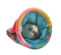 Filvczt Soft Hedgehog Bed, Ferret Cozy Cave Colorful Snuggle Sack, Fleece Hamster Sleeping Bag, Guinea Bed, Hamster Bed Sleeping Bag, Easy to Use, Portable for Gerbil Squirrel Hedgehog Cage