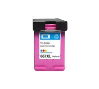 FILWY Cartouche d'encre 667 667XL 3YM81AL 3YM80AL, Compatible avec Ink Advantage 1275 2374 2375 2376 2775 2776(Color(1PC))