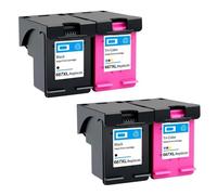 FILWY Cartouche d'encre 667 667XL 3YM81AL 3YM80AL, Compatible avec Ink Advantage 1275 2374 2375 2376 2775 2776(BK(2PC) Color(2PC))