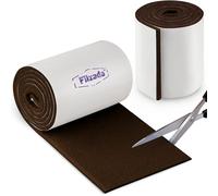 Filzada® 2X Patins en Feutre Auto-adhésifs - Rouleau (100 x 10 cm) - Brun - Patins en Feutre pour Meubles Professionnels avec Un Pouvoir adhésif idéal