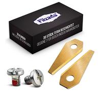 Filzada® 30x lames en titane pour robot de tonte Indego de Bosch - lames de rechange ultra coupantes avec 30 vis - lames de tonte adaptées aux robots de tonte Bosch, s400, s350, s500