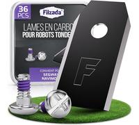 Filzada® 36x Lames Robot Tondeuse Carbone compatible avec Segway Navimow