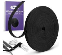 Filzada® 6 m Attache Cable Scratch 10 mm - Sangle Scratch - Range Cable - Serre Câble Réutilisables - Attache Fil Electrique
