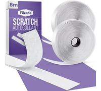 Filzada 8m Ruban Scratch Adhésif Blanc 20mm EXTRA FORT - Rouleau Scratch Autocollant Double Face pour intérieur et extérieur - Bandes Adhésives