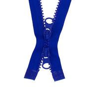 FIM Fermeture Éclair à double curseur, avec dents en plastique, numéro 5, taille moyenne, séparable, 11 - Bleu roi (223)., 30 cm