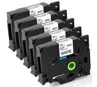 Fimax Ruban Cassette TZe-231 12mm Compatible avec Brother P-touch Tape TZ Tze231 12mm 0.47 laminated White TZ Tze231,pour Etiqueteuse Brother P touch PT-H110LB PT-H107 H100R E100 D410 D210 H105