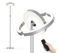 FIMEI Lampadaire, 3000K-6000K Température de Couleur & Gradation Continue, Avec Télécommande et Commande Tactile, Lampadaire Led sur Pied pour Salon, Downlight Lumière Centrale, 36W