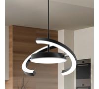 FIMEI Plafonnier LED, Intensité Variable 3000K-6000K, Plafonnier pour Salle à Manger, Couloir, Entrée, Suspension LED Avec Câble Réglable de 100 cm, Télécommande & Interrupteur Mural, 1650LM, 32W