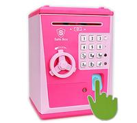 Fimleiy Coffre-Fort pour Enfants, protège Les Secrets avec Un Code, relevé Automatique des Notes, Tirelire avec Reconnaissance d'empreintes digitales, Cadeau Amusant pour