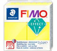FIMO 8010-101 FIMO EFFECT pâte à modeler, durcissant au four, jaune fluo, 57 g