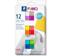 Coffret Fimo Soft Couleurs Brillantes 12 Demi Blocs 12x25 G / 8023 C 12-2