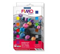 FIMO Doux Four Durcissement Modelage Argile - Couleurs Assorties, 12 X 25g
